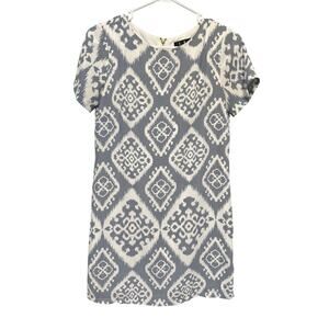 Lulu's Give Me A Print Light Blue Shift Dress Size Small